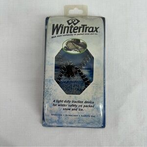 WinterTrax Spikeless Sh Spikeless Shoe Boot Traction for Packed Snow and Ice NEW